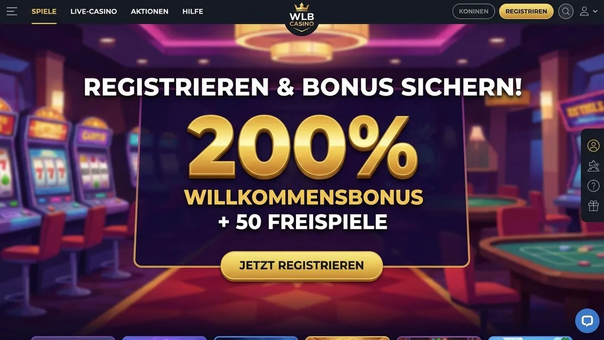 Registrierung mit Bonus